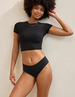 SMOOTHEZ No Show Mid Rise Thong Underwear