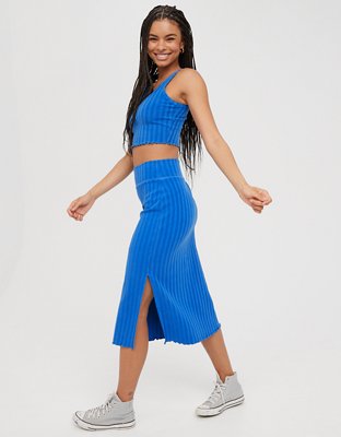 OFFLINE By Aerie OG Groove Midi Skirt