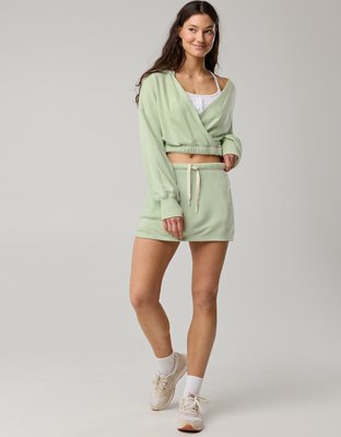 OFFLINE By Aerie Keep It 100 Terry Mini Skirt