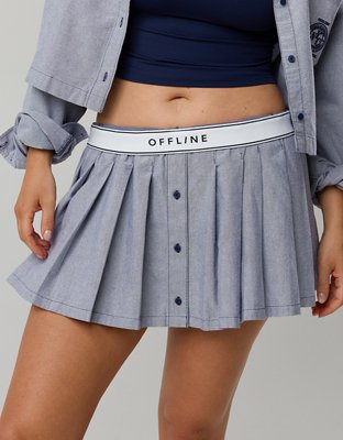 OFFLINE By Aerie Oxford Mini Skirt