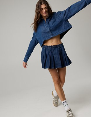 OFFLINE By Aerie Oxford Mini Skirt