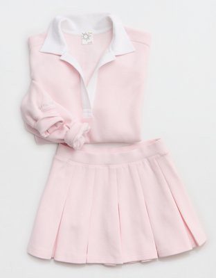 OFFLINE By Aerie ChillUp Cotton Pleated Skort