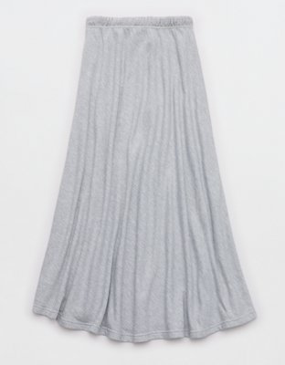 OFFLINE By Aerie Keep It 100 Terry Maxi Skirt