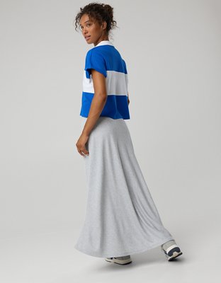 OFFLINE By Aerie Keep It 100 Terry Maxi Skirt