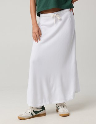 OFFLINE By Aerie Keep It 100 Terry Maxi Skirt