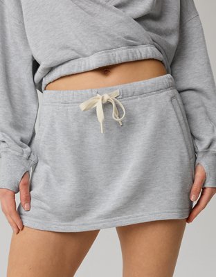 OFFLINE By Aerie Keep It 100 Terry Mini Skirt