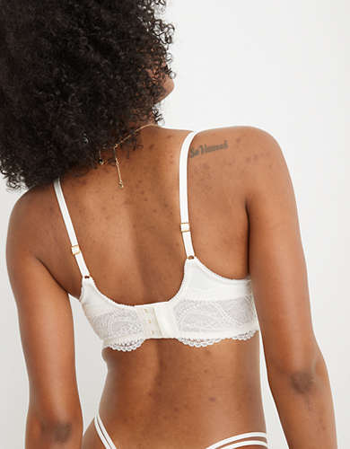Aerie Real Power Paisley Lace Balconette Bra