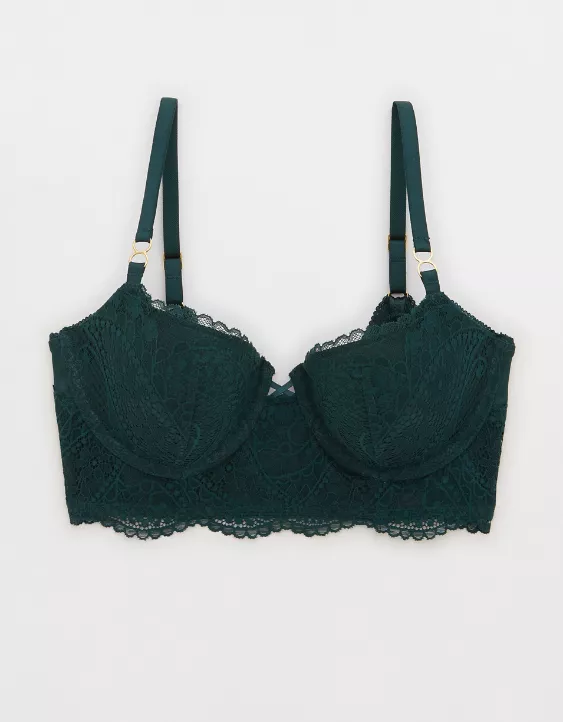 Aerie Real Power Paisley Lace Balconette Bra