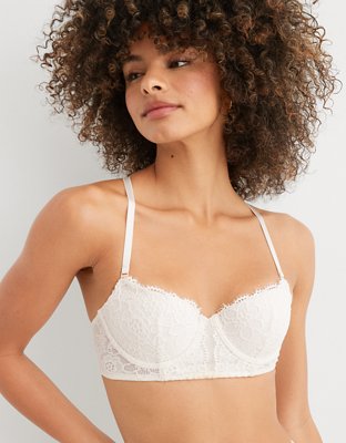 Aerie Real Power Balconette Lightly Lined Be Free Lace Bra