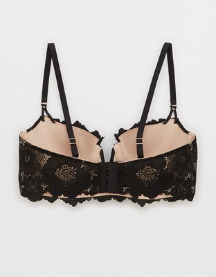 Aerie Real Power Balconette Poppy Lace Bra