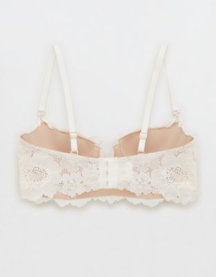 Aerie Real Power Balconette Poppy Lace Bra