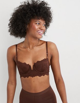 Aerie Real Power Balconette Lightly Lined Bra