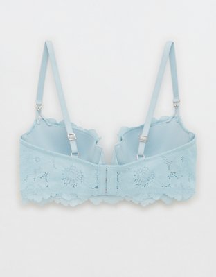 Aerie Real Power Balconette Poppy Lace Bra