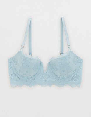 Aerie Real Power Balconette Poppy Lace Bra