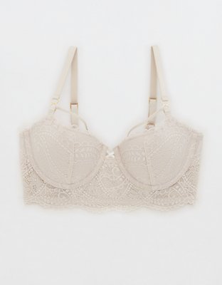 Aerie Real Power Paisley Lace Strappy Balconette Bra