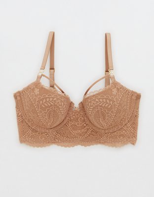 Aerie Real Power Paisley Lace Strappy Balconette Bra