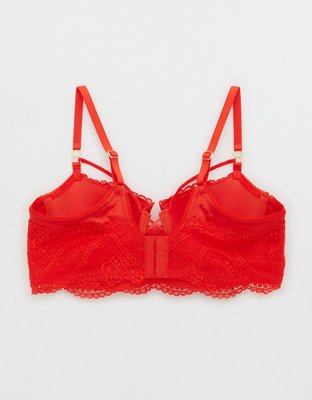 Aerie Real Power Paisley Lace Strappy Balconette Bra