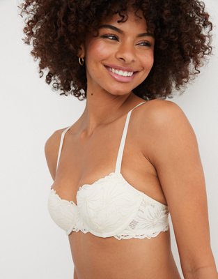 Aerie Real Power Balconette Beach Daze Lace Bra