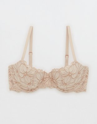 Aerie Real Power Balconette Lightly Lined Be Free Lace Bra