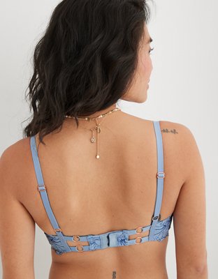 Aerie Real Power Balconette Beach Daze Lace Bra