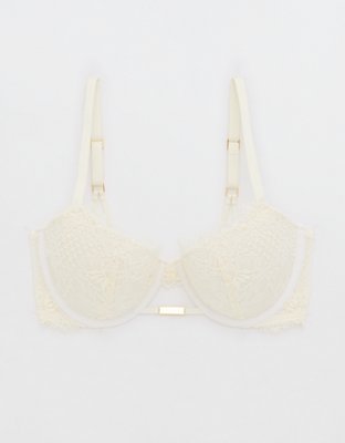 Aerie Real Power Balconette Lightly Lined Be Free Lace Bra