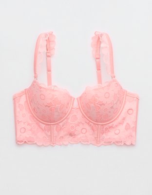 Show Off Plunge Push Up Real Lace Bra