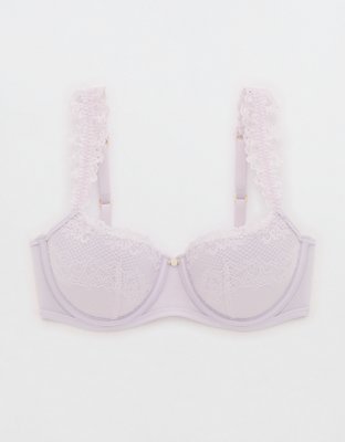 Show Off Frosted Floral Lace Lightly Lined Balconette Bra