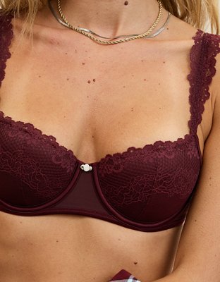 Show Off Frosted Floral Lace Lightly Lined Balconette Bra