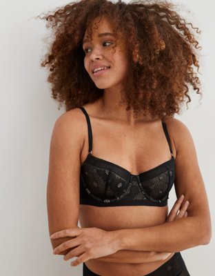 Carrie balconette bralette - Black