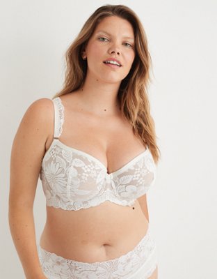 NWT NEW Aerie Real Power Balconette Bra 34A 34 A Beige strap or