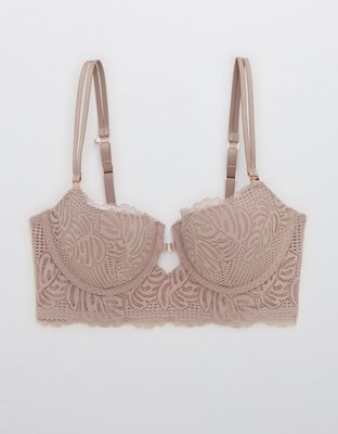 Aerie Real Power Balconette Lightly Lined Be Free Lace Bra