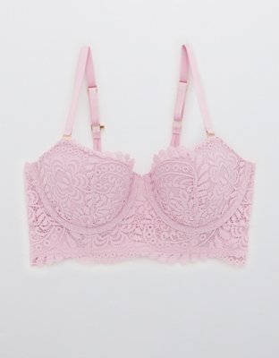 Aerie Real Power Balconette Lightly Lined Far Out Lace Bra