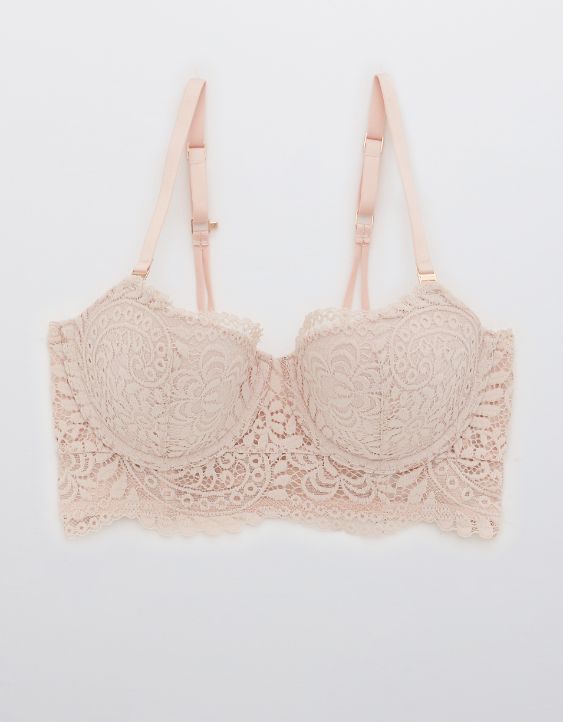 Aerie Real Power Balconette Lightly Lined Far Out Lace Bra