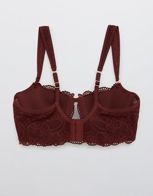 Aerie Real Power Balconette Lightly Lined Slumber Party Lace Bra