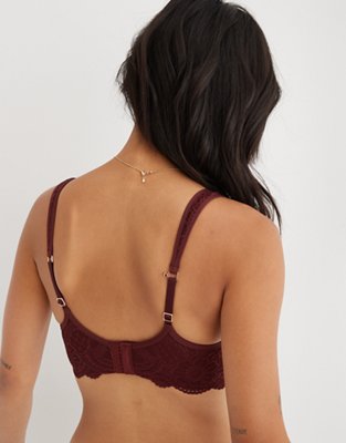 Aerie Real Power Balconette Lightly Lined Slumber Party Lace Bra