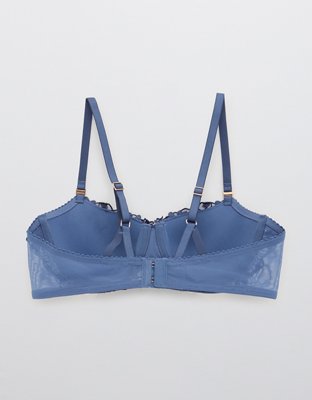 Aerie Real Power Balconette Lightly Lined Shine Embroidery Bra