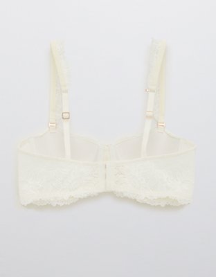 Aerie Real Power Balconette Lightly Lined Sunflower Lace Bra