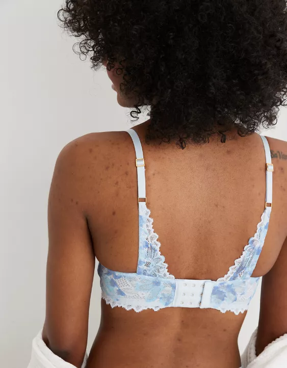 Aerie Real Power Balconette Sunkissed Lace Bra