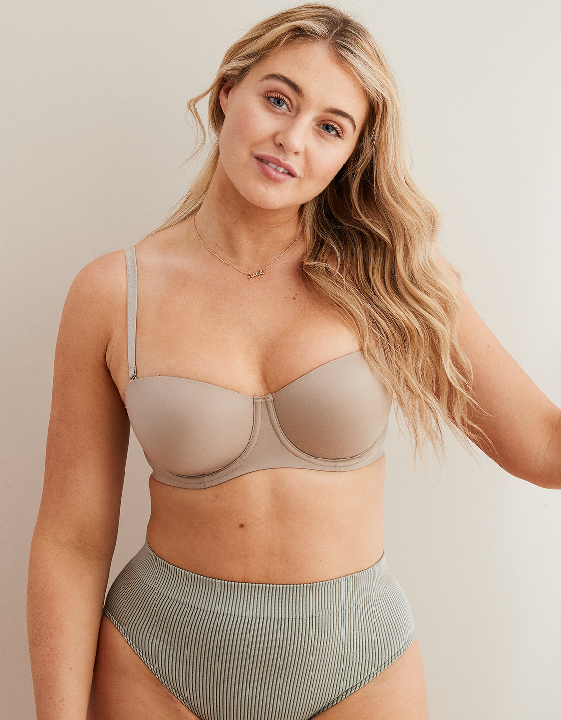 Aerie Real Sunnie Strapless Lightly Lined Bra.