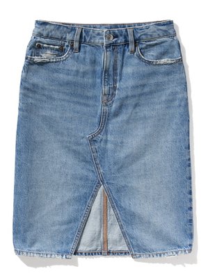 AE Denim Midi Skirt