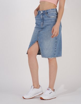 AE Denim Midi Skirt