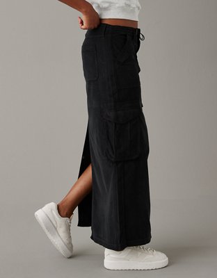 AE Low-Rise Corduroy Maxi Skirt