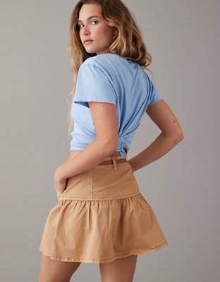 AE High-Waisted Drawstring Mini Skirt