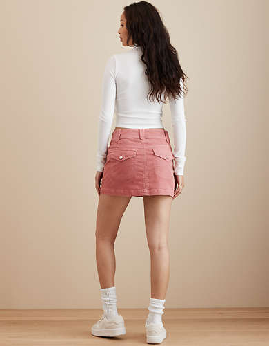 AE Super Stretch High-Waisted Corduroy Mini Skirt