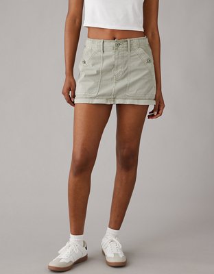 Женские юбки American Eagle AE Snappy Stretch High-Waisted Convertible Maxi Cargo Skirt — фото 7