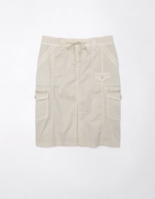 Женские юбки American Eagle AE Snappy Stretch Low-Rise Cargo Midi Skirt — фото 3