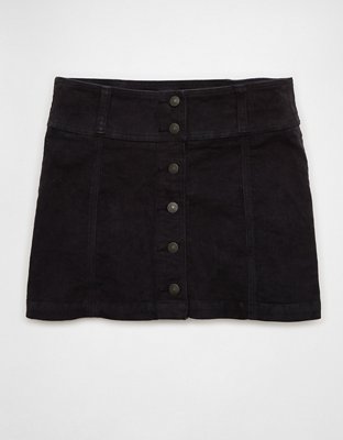 AE High-Waisted A-Line Corduroy Mini Skirt