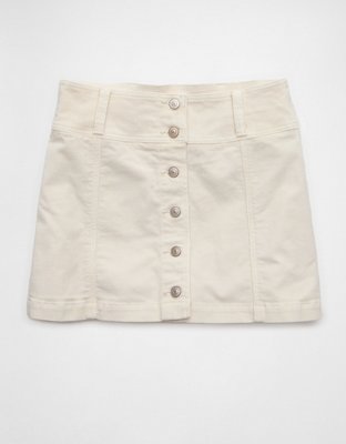 AE High-Waisted A-Line Corduroy Mini Skirt