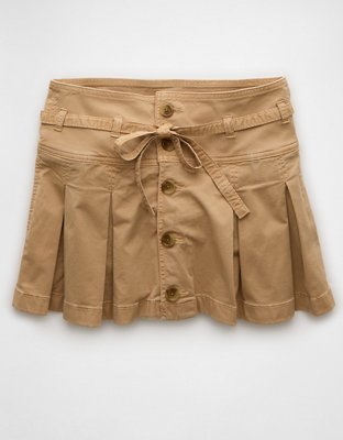 AE Stretch Low-Rise Pleated Mini Skort