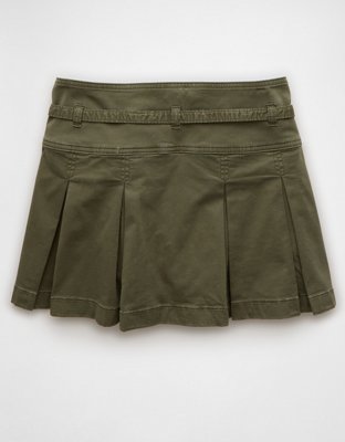 AE Stretch Low-Rise Pleated Mini Skort